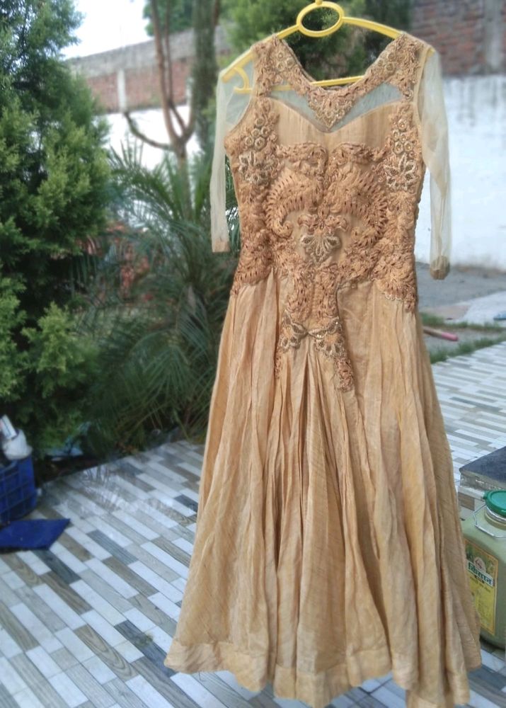 Golden Women Gown