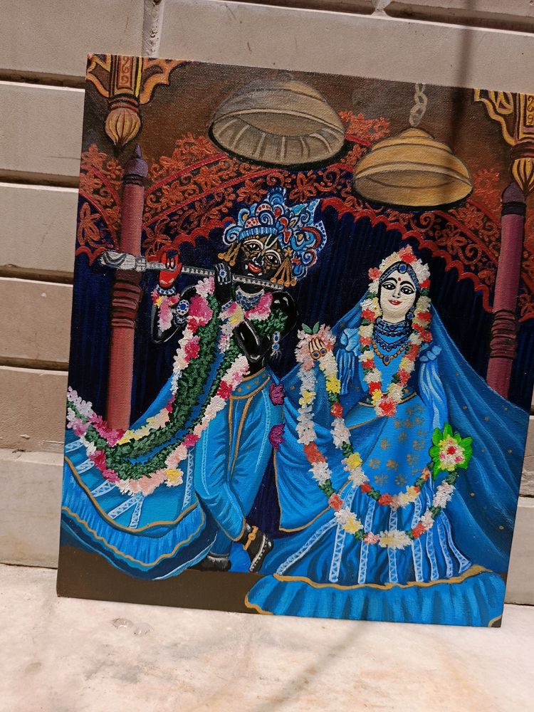 Iskcon Radha Krishna Painting