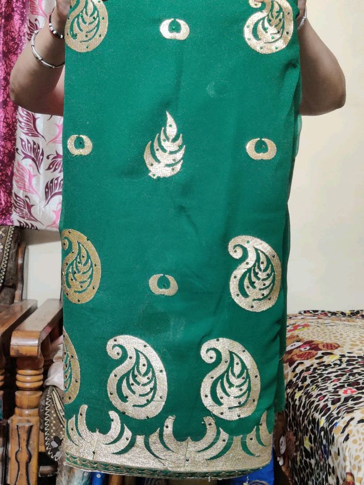 Green 💚 Saree