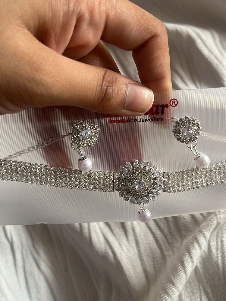 Silver Daimond Chokers !