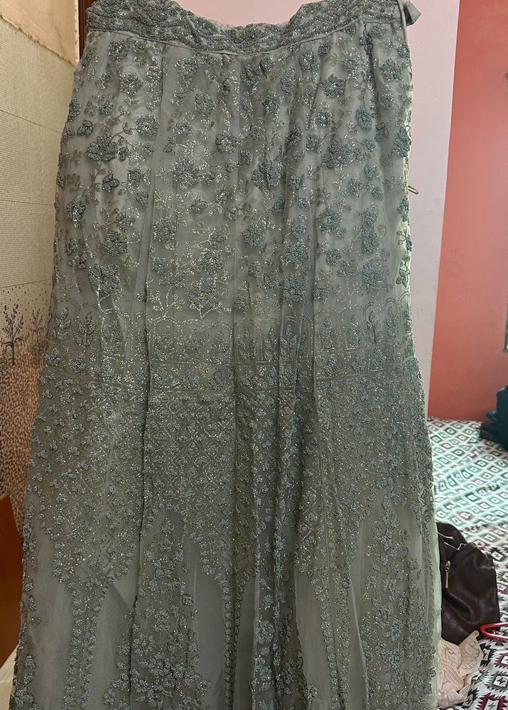 A Pastel Green Lehenga