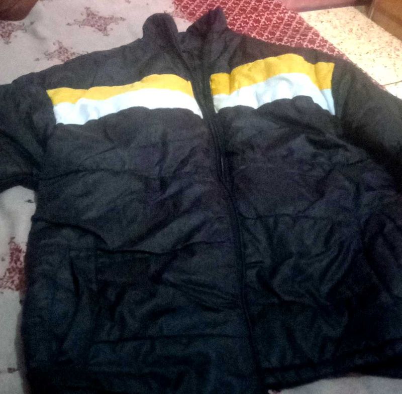 Boys Jacket  In Colour Black,yellow And White