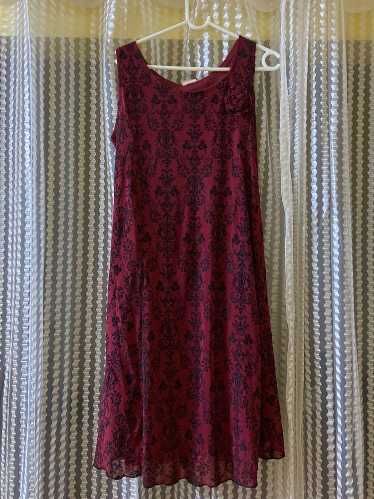 Maroon Dress