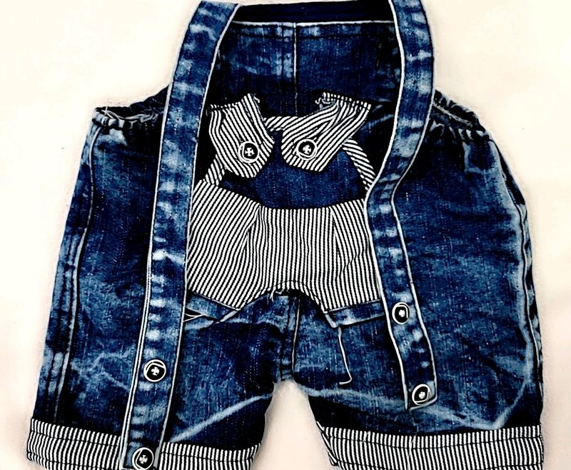 🔵 Dark Blue UNISEX DENIM DAUNGREE 💙 FOR BABIES