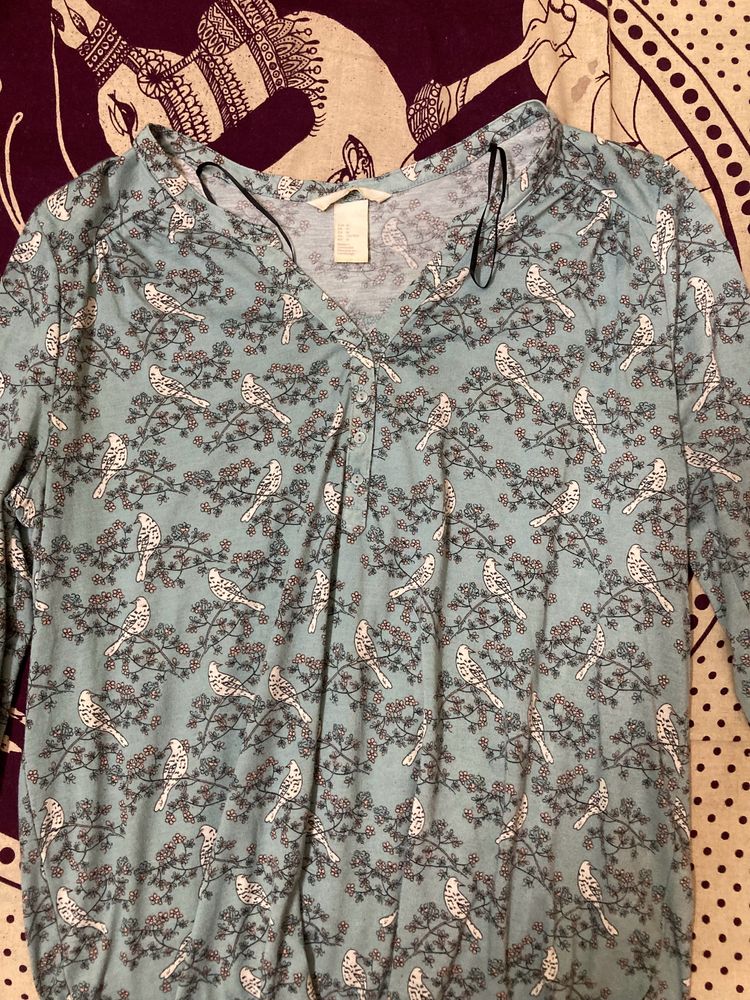 Blue H&M Kurta Top