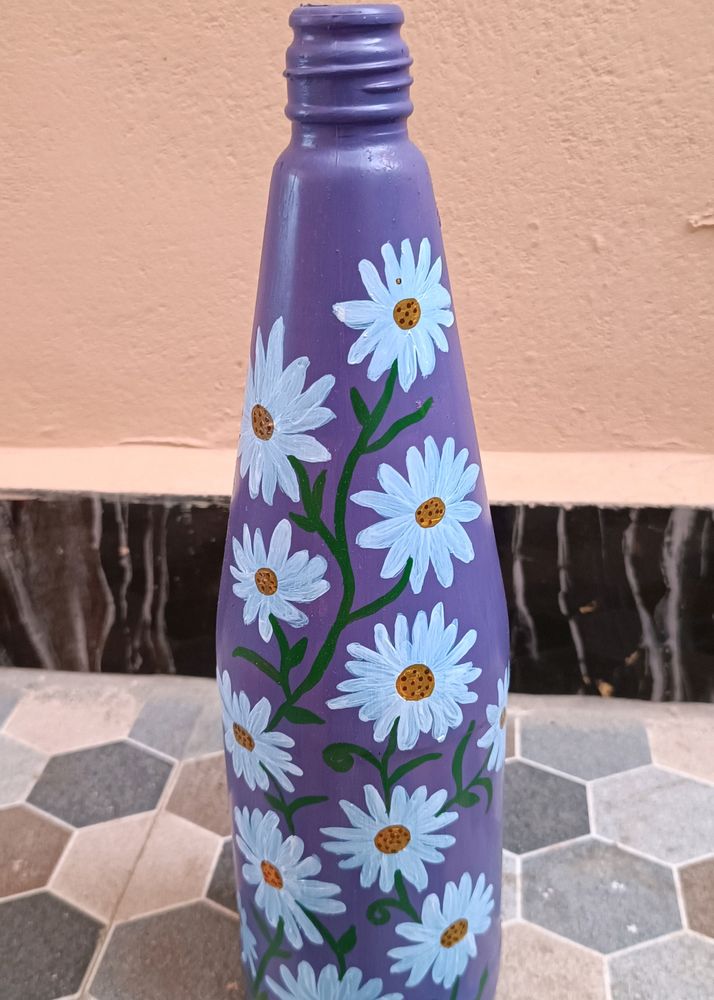 flower designed bottle