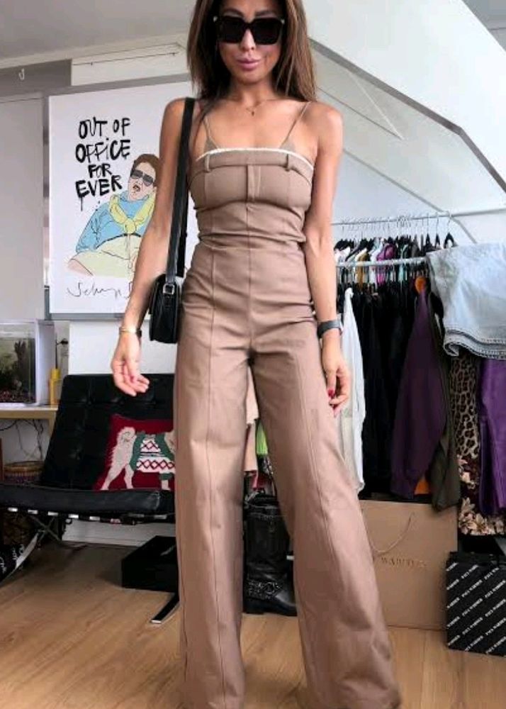 Zara Combination Long Jumpsuit Size XS