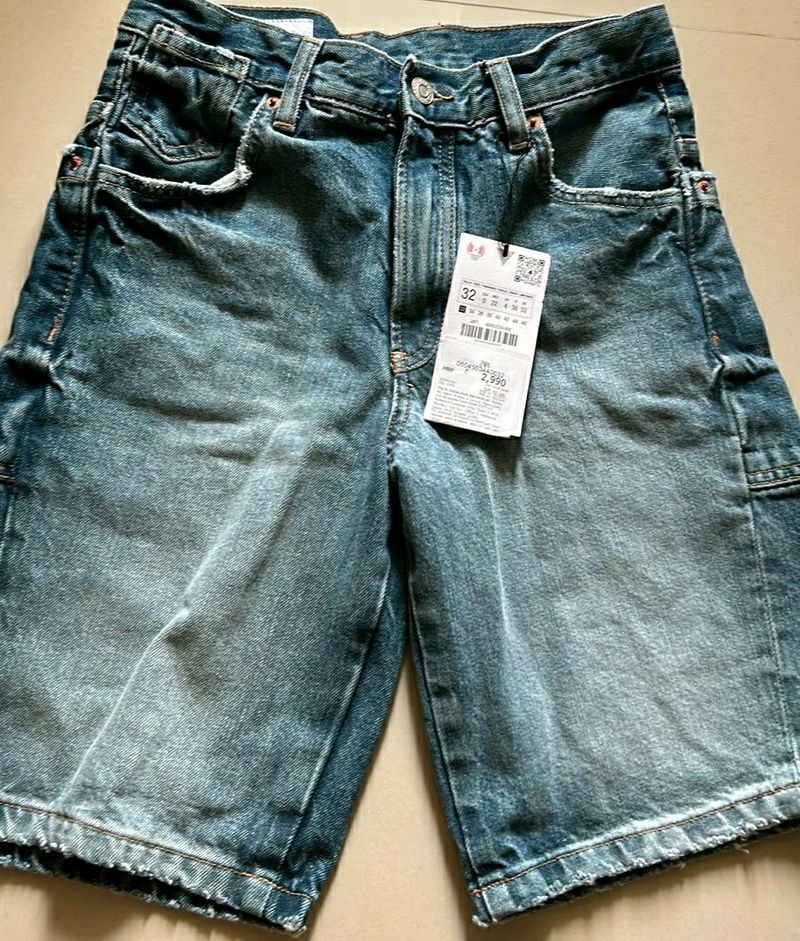 ZARA Denim Jorts