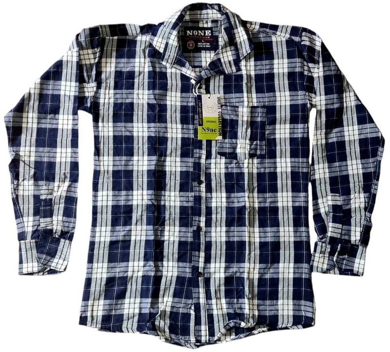 Multicolor L Size Check Men's Shirts