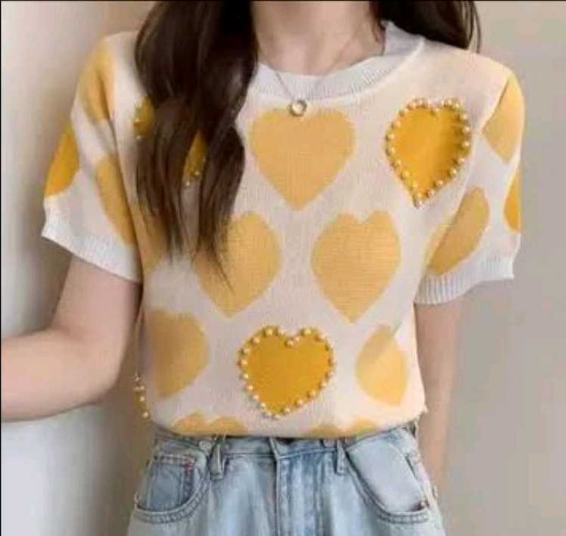 Heart shaped pearl top