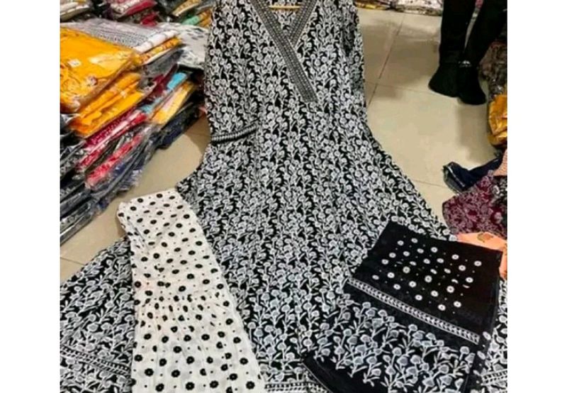 🆕 Beautiful M Size Anarkali Kurta Dupatta Bottom