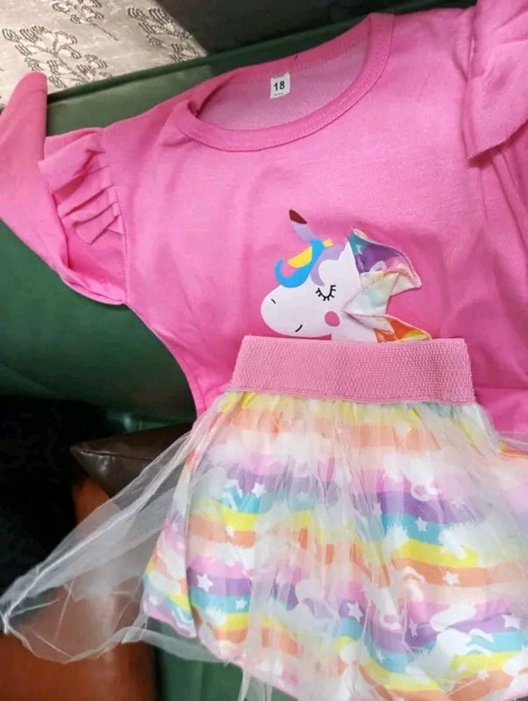 Beautiful Unicorn Dress For Your Baby Girl 💗