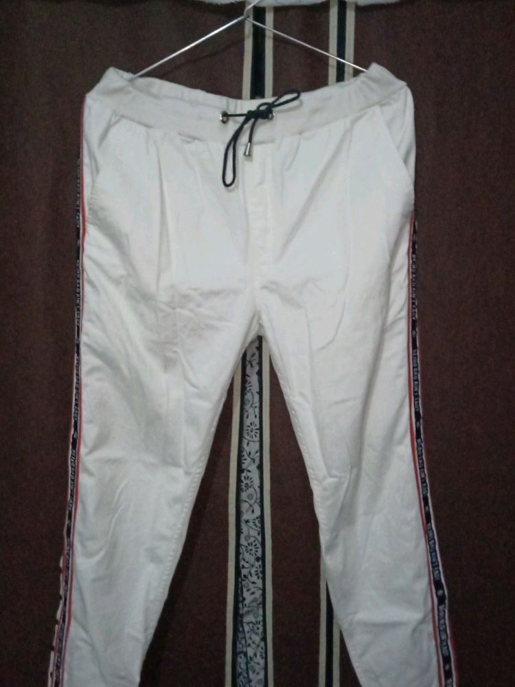 White Colour Jogger For Women