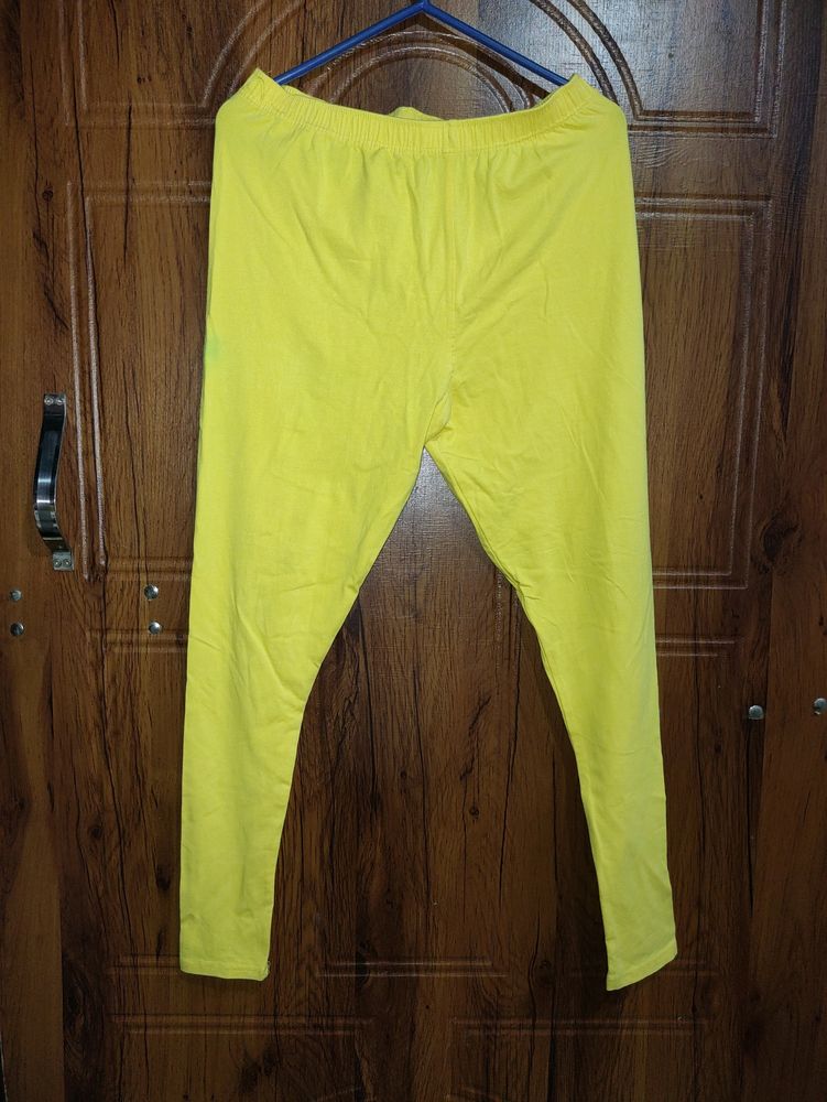 New Lyra Yellow Ankle Length Leggings