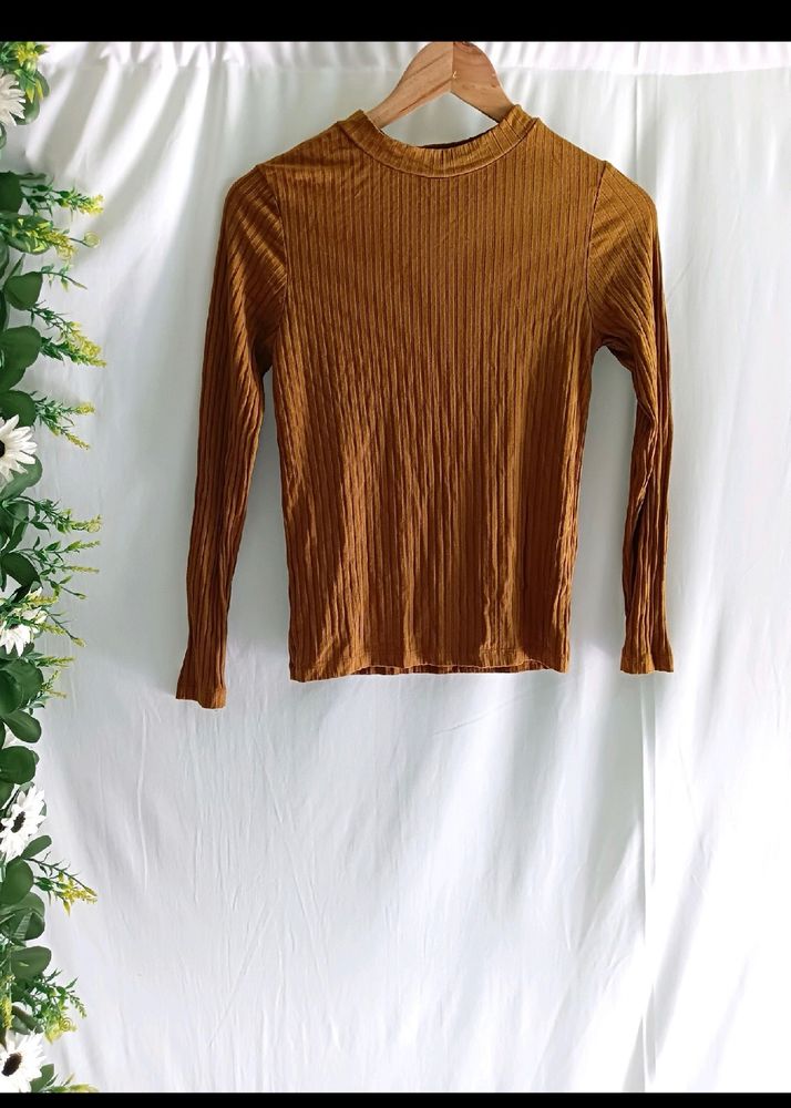 ribbed mustard top