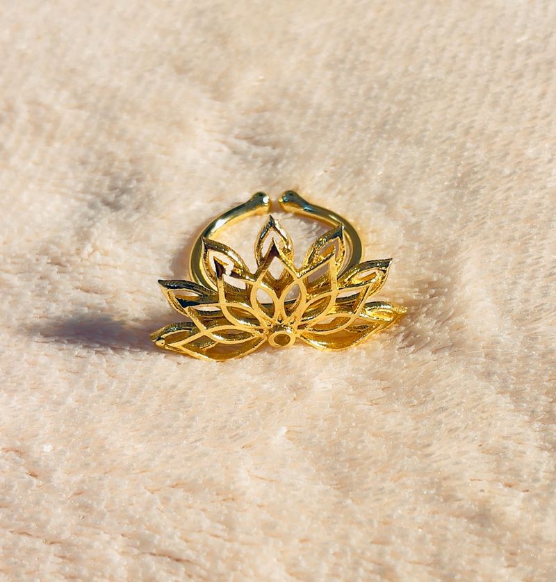 Half Flower Shape Ring