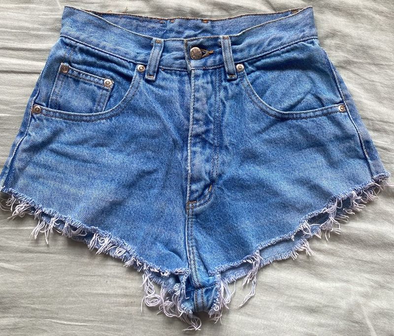 Vintage High Waist Shorts-pure Cotton