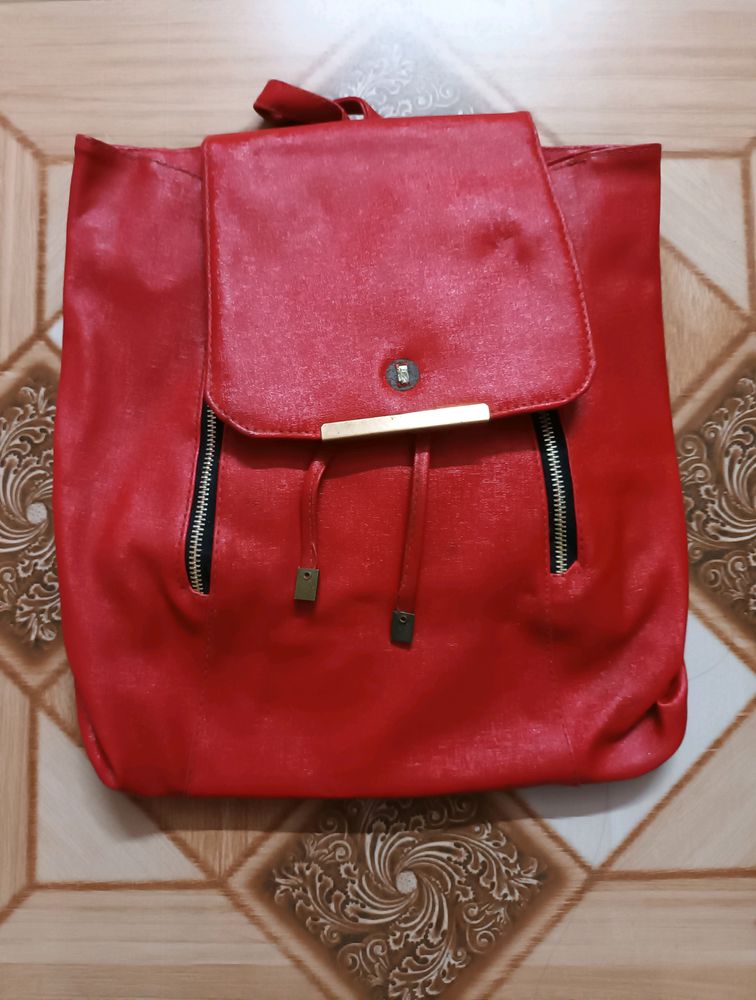 Red Bagpack For Women