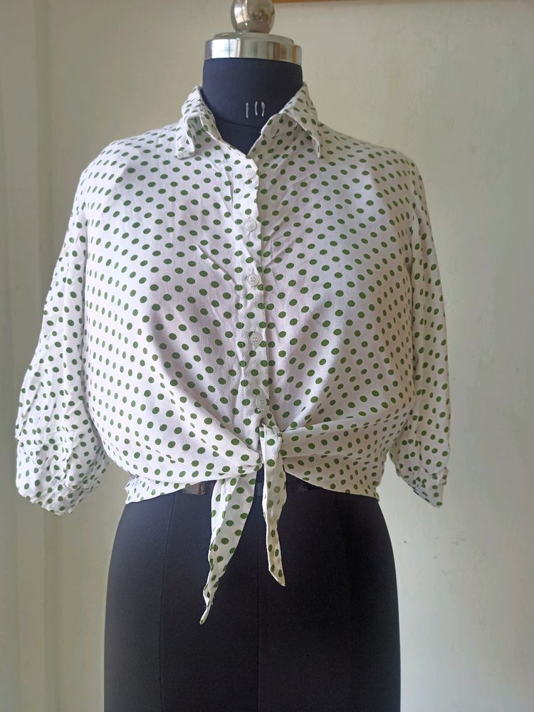 Crop Collar Shirt