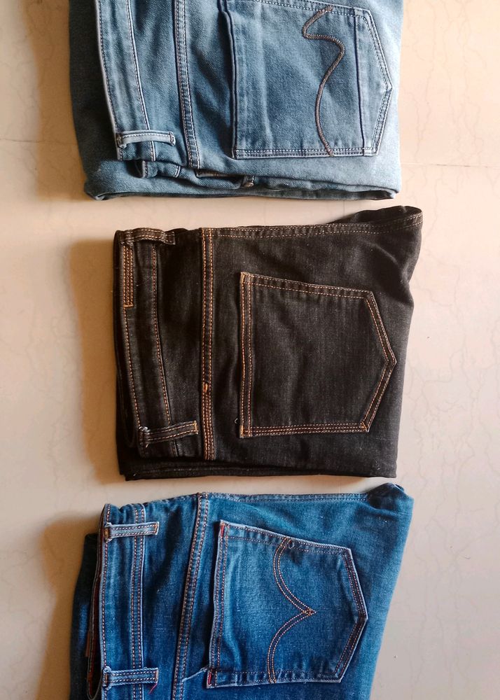 Men Denim Jeans (3 Pcs)