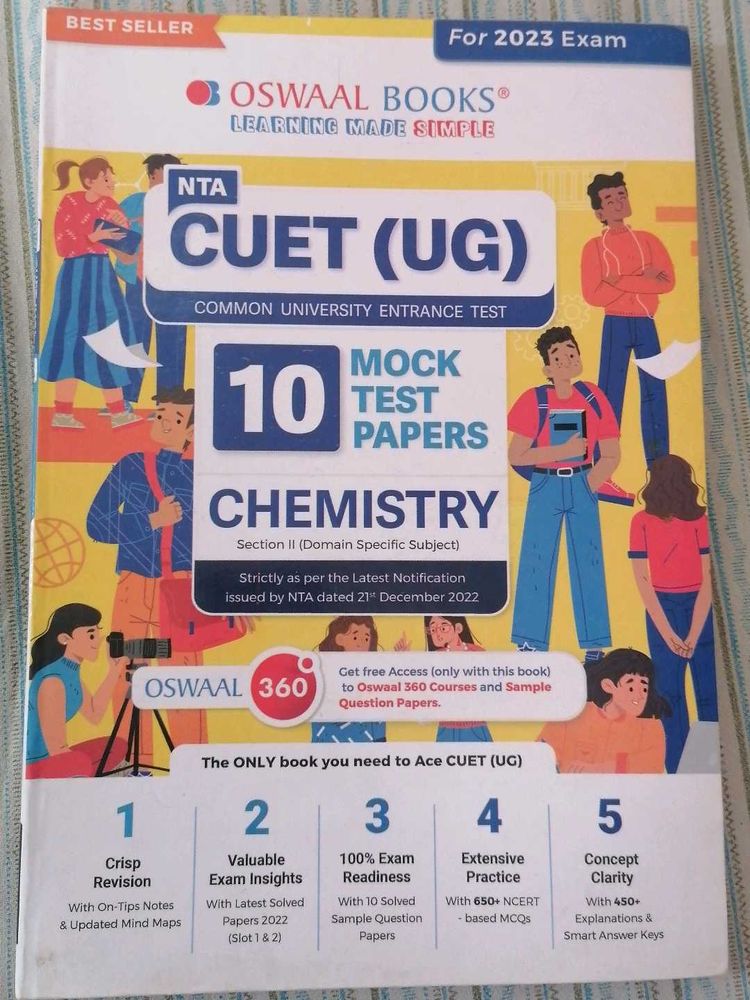 Oswaal Books Cuet Ug 2023 Mock Test Paper Chemistr