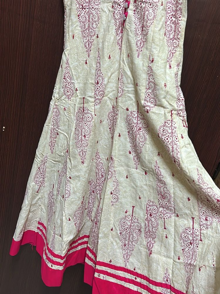 Pretty Pink White Kurta