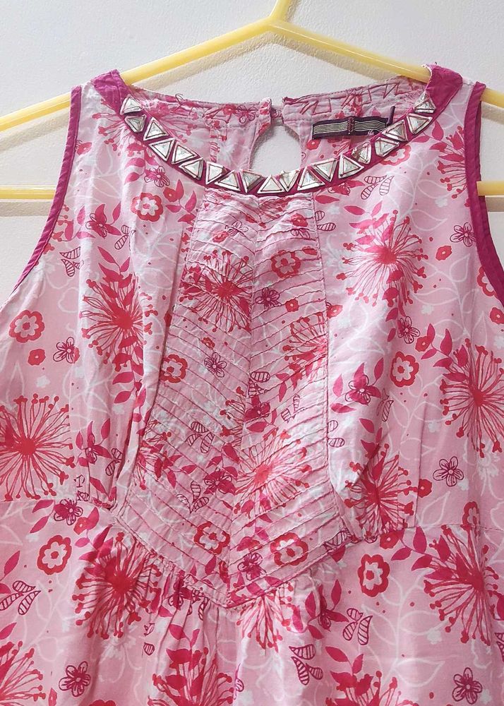 Pink Short Kurti