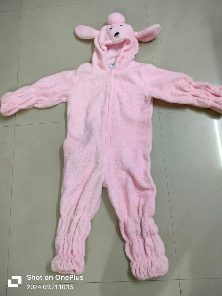 Sleep Suit With Zipper