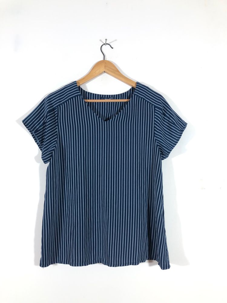 Navy Blue Strips Top(Women’s)