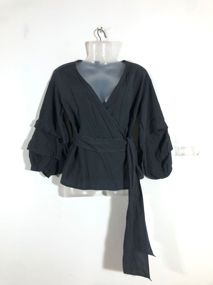 Black Wrap Around Top (Women’s)