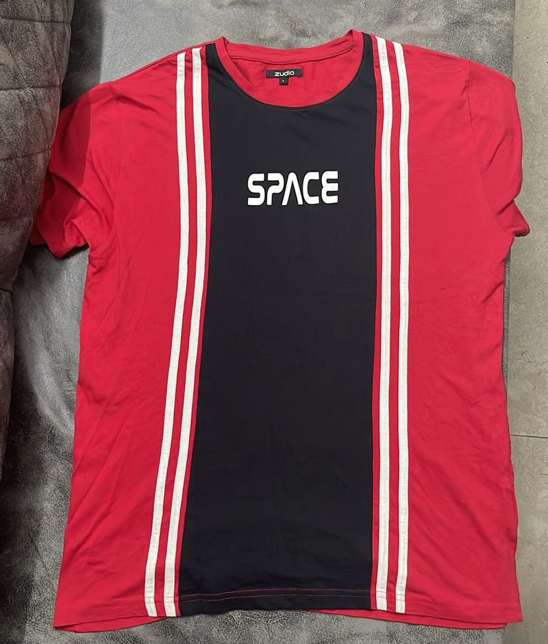 Zudio Space Red T-shirt