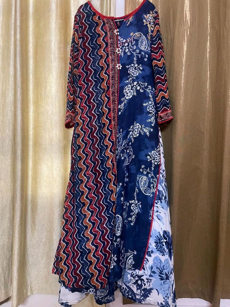 Triple Layered Ethnic Gown