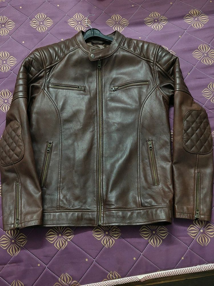 Pure Goat Leather Hand stitched Jacket