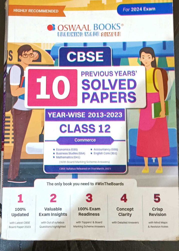 Class (12 Commerce) Cbse Previous Year Solved Pape