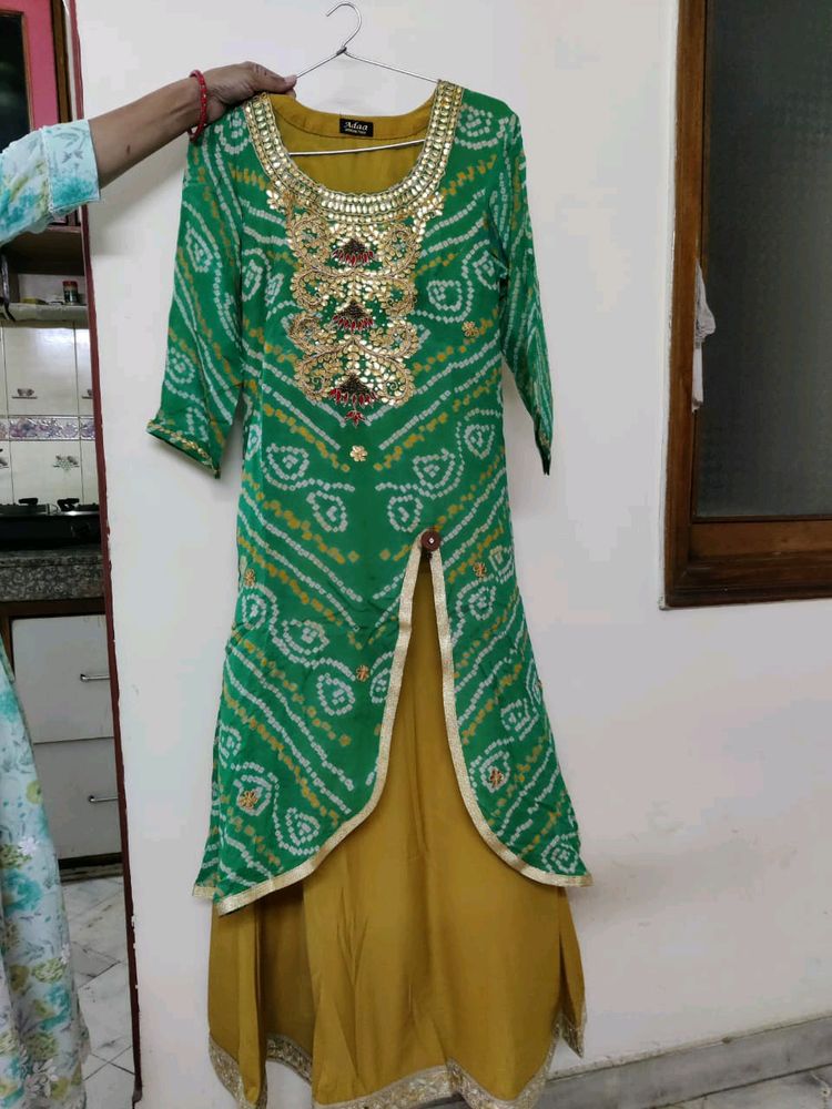 Heavy Bandhej Ethnic Gown