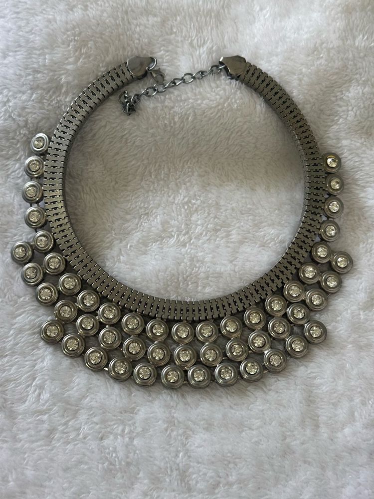 Oxidised Choker Neckpiece