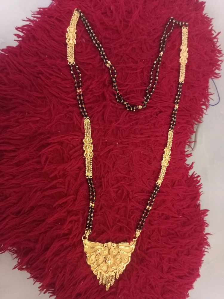 1 Gram Gold Plated Long Mangalsutra