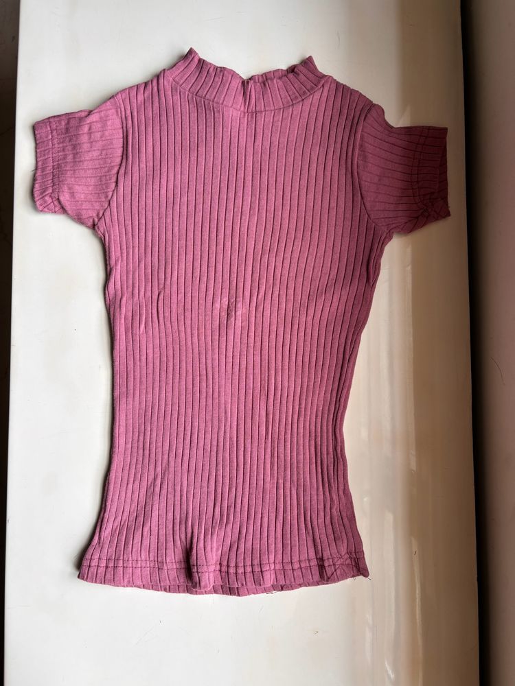 Mauve Turtle Neck Top