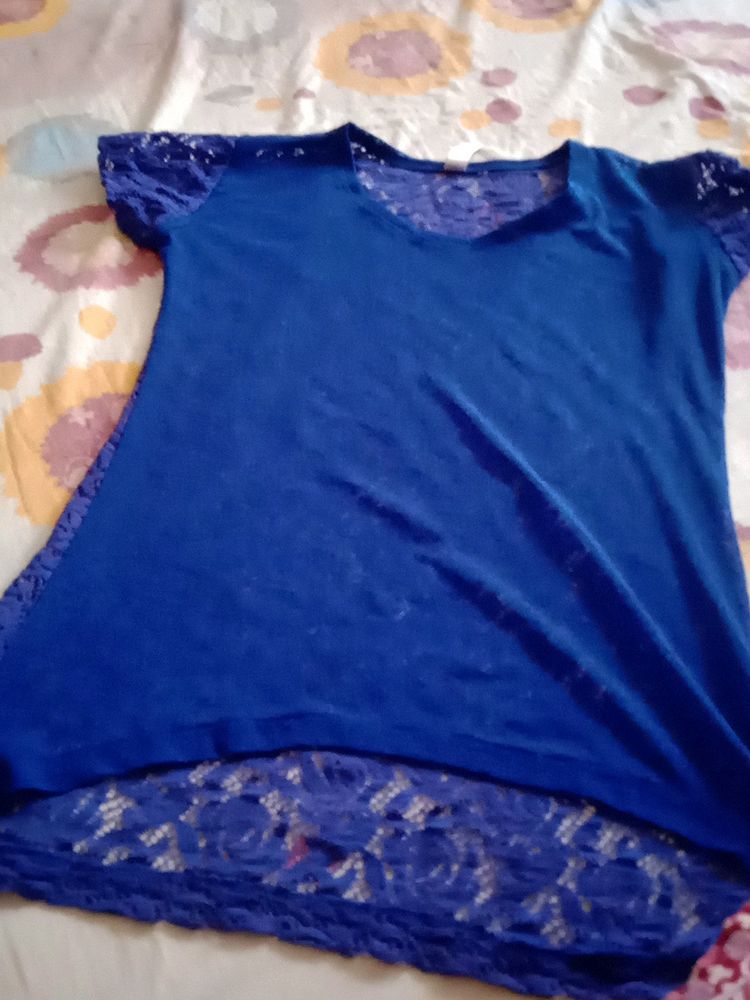 Navy Blue Smart Net Top