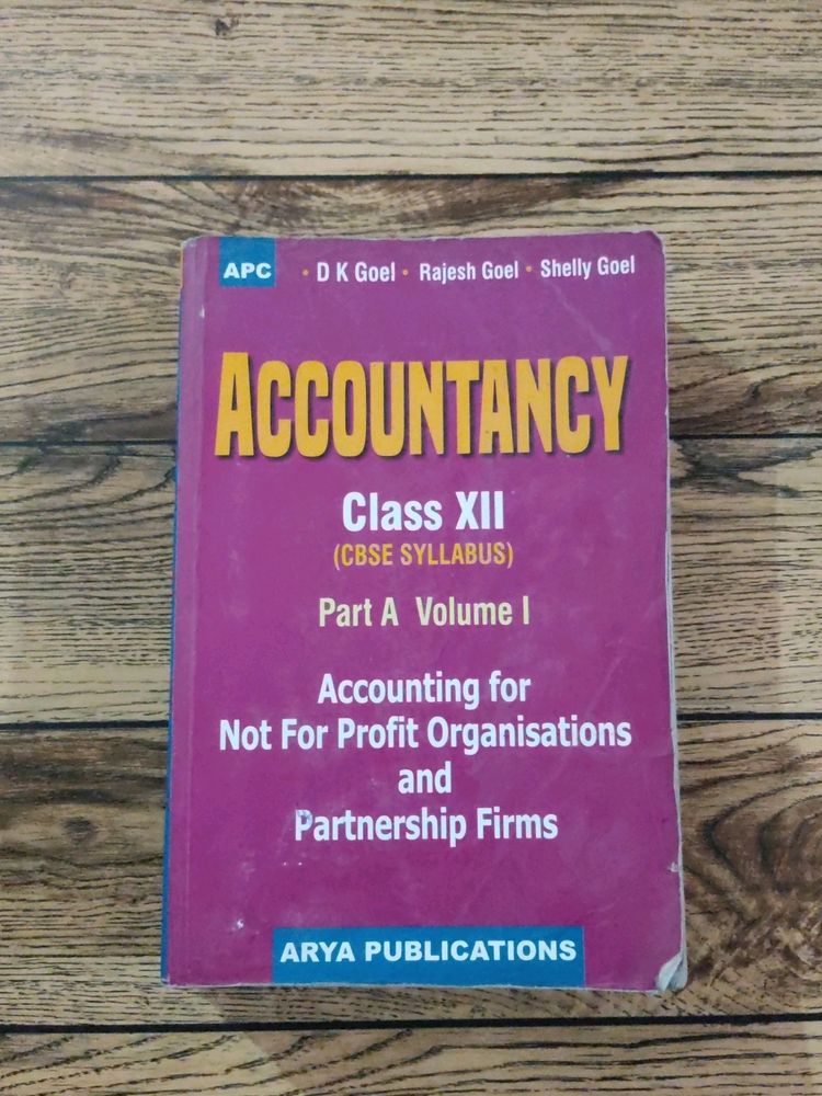 Accountancy Book For Class 12