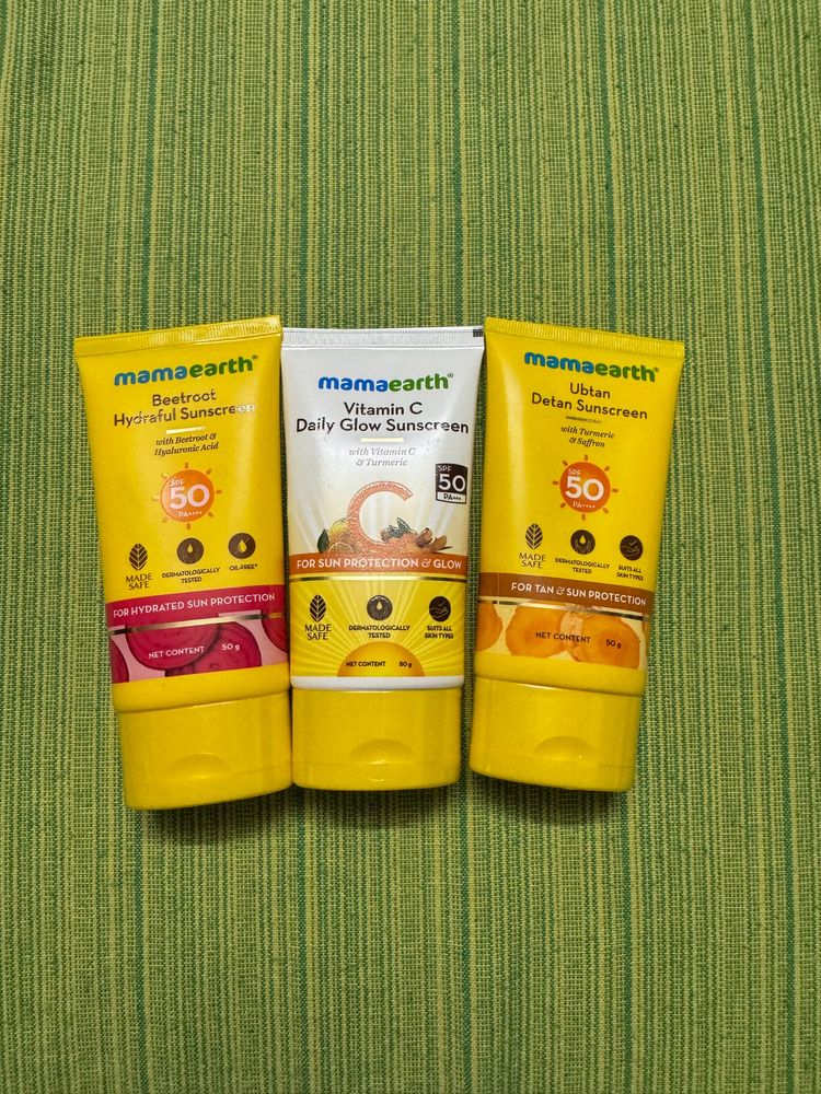 Mamaearth Sunscreens