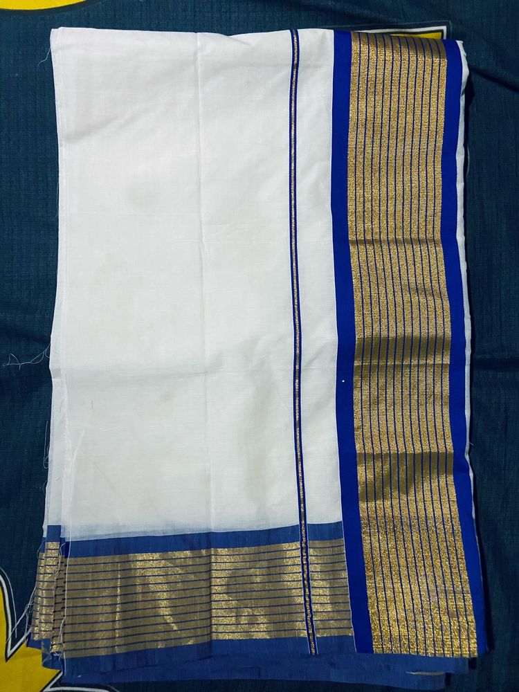 Kerala Kasav Saree Without Blouse