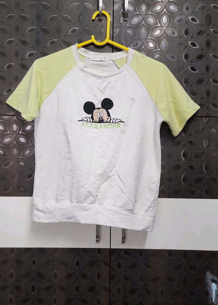 Cute Crop T Shirt For Girls