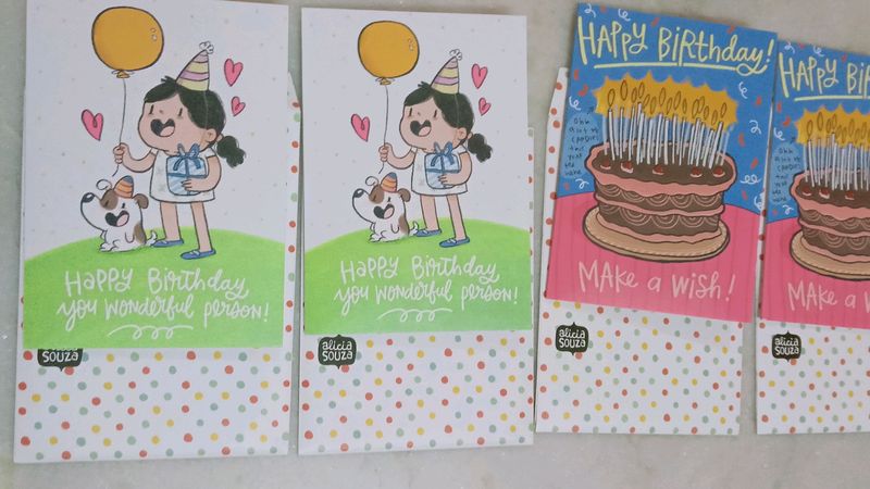 Birthday Cards 10 Qty From Alicia Souza Brand New