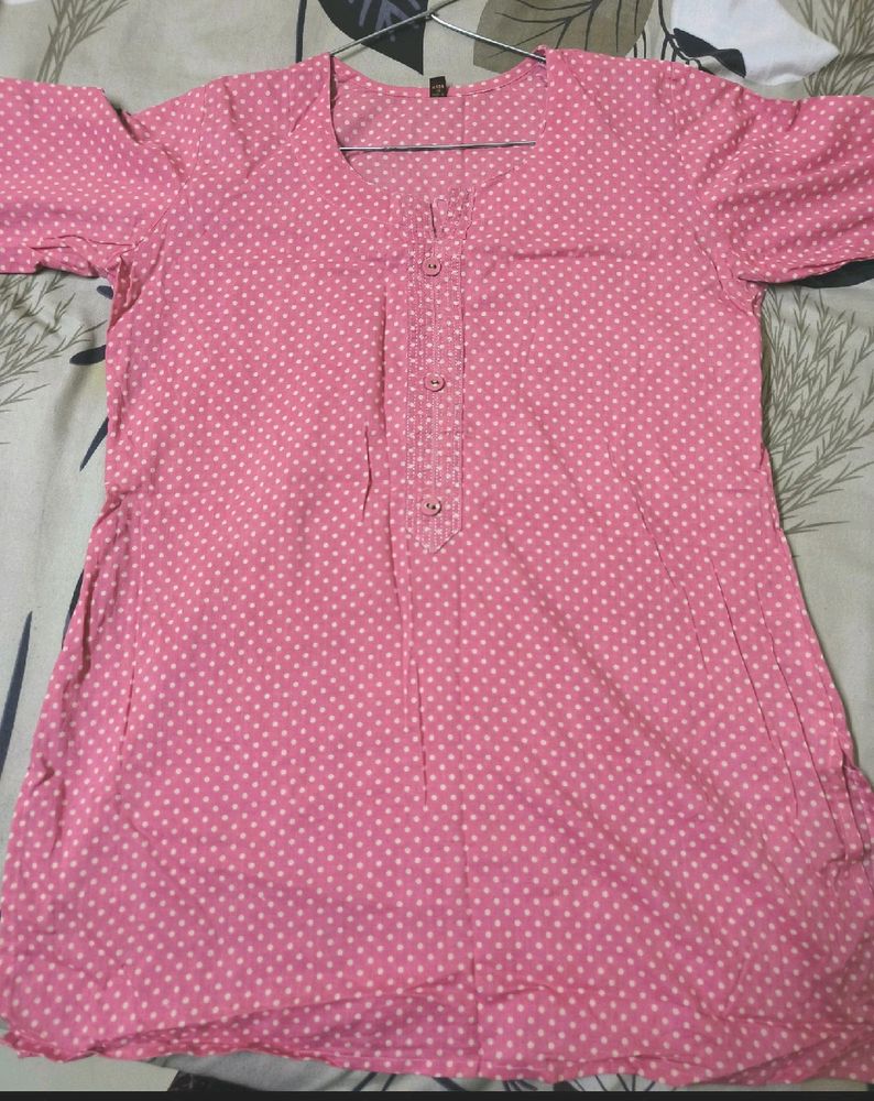 Short Pink Kurta