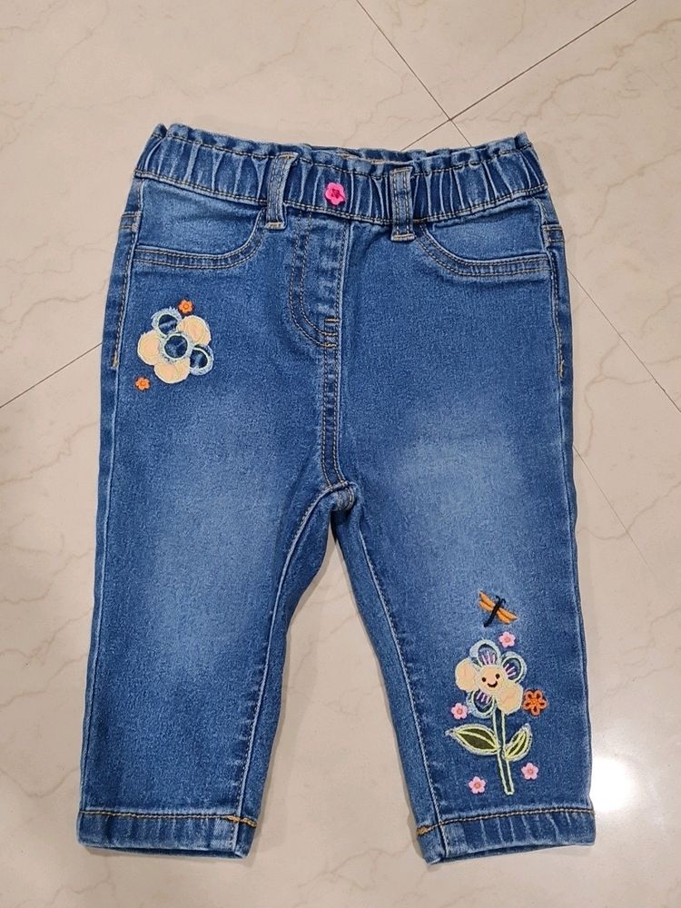 Girls Blue Jeans - 9-12m