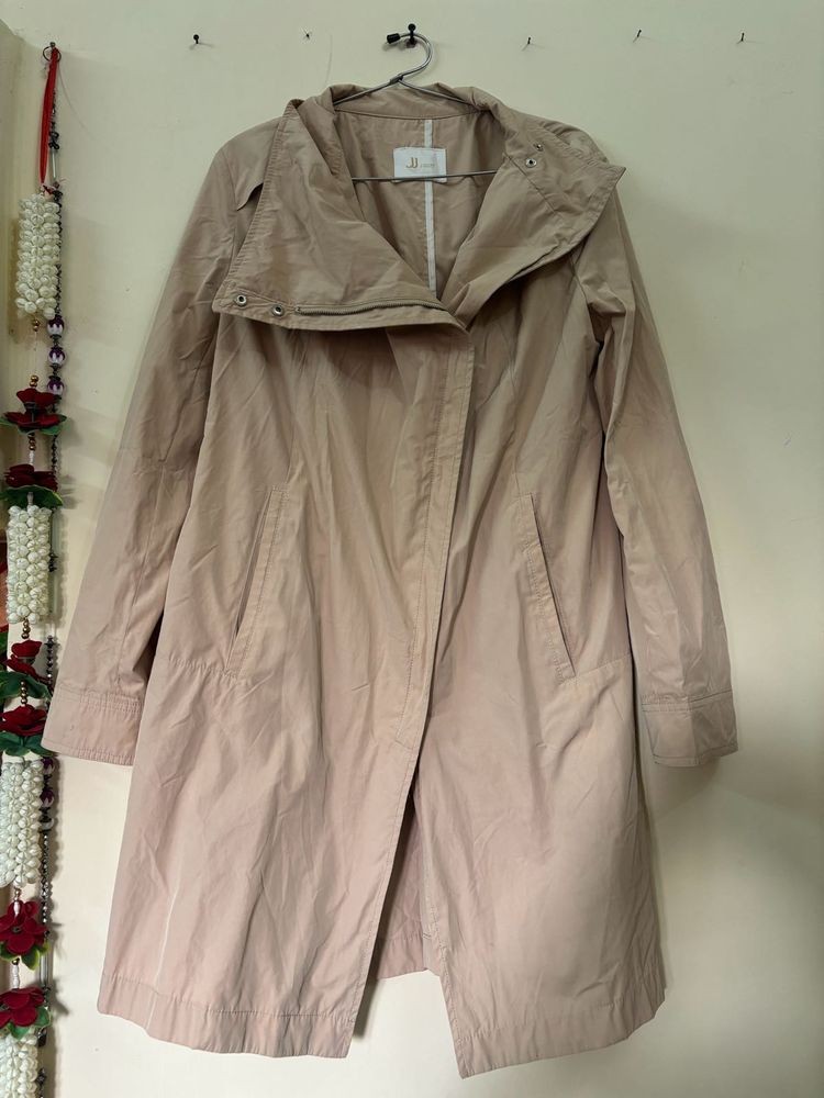 Beige Korean Long Overcoat