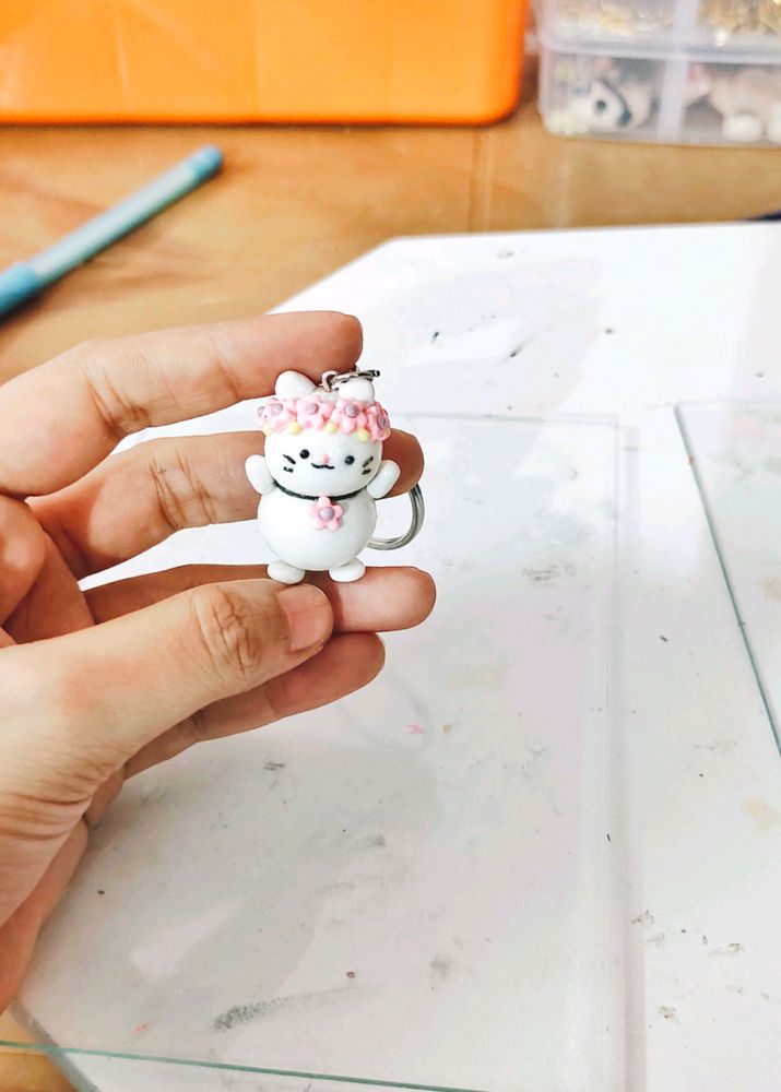 Cute Cat Keychain