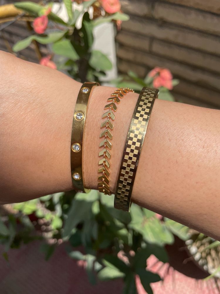 3pcs Combo Gold Plated Bracelet