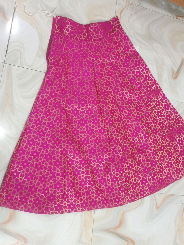 Ethnic Rani Pink Skirt